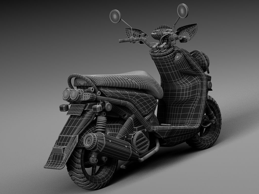 Yamaha Zuma 125 Scooter 2014 3D model_15