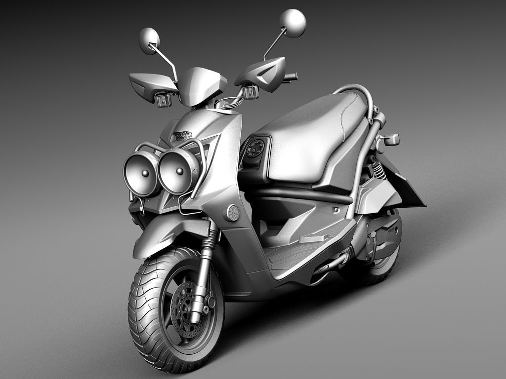 Yamaha Zuma 125 Scooter 2014 3D model_8