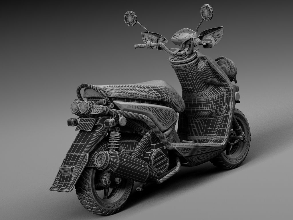 Yamaha Zuma 125 Scooter 2014 3D model_13