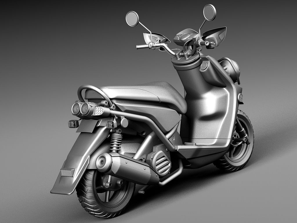 Yamaha Zuma 125 Scooter 2014 3D model_11