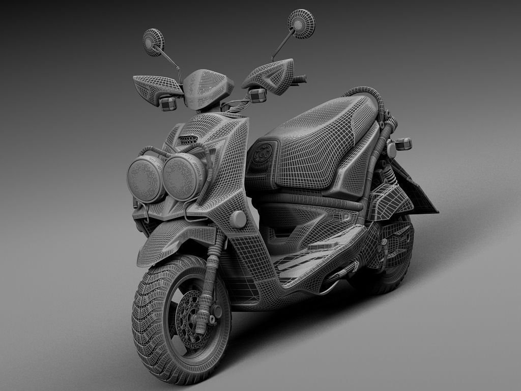 Yamaha Zuma 125 Scooter 2014 3D model_12