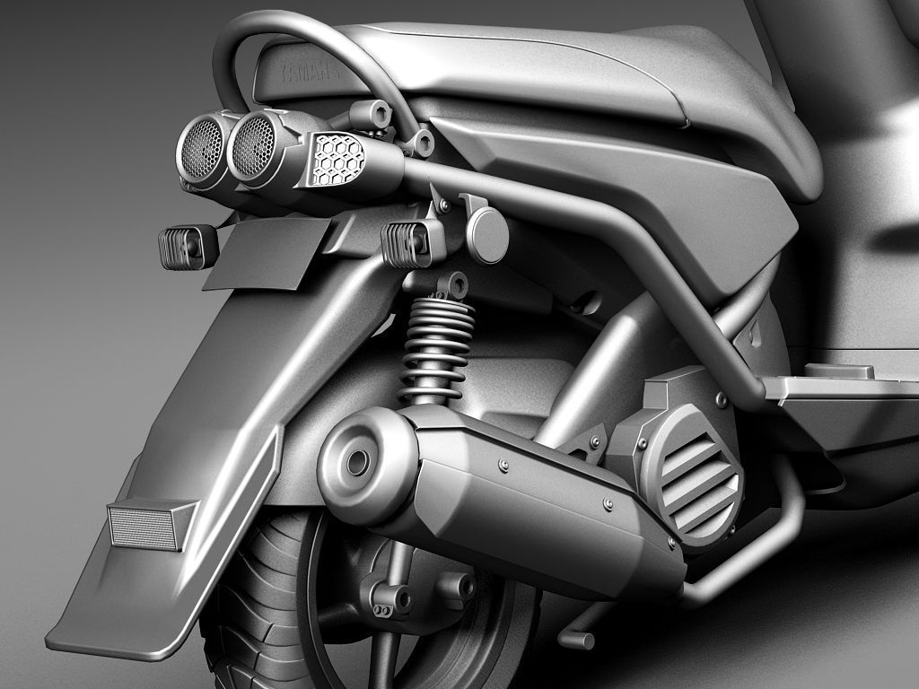 Yamaha Zuma 125 Scooter 2014 3D model_10