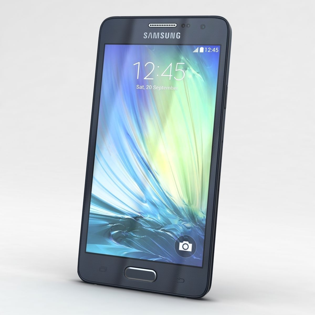Samsung Galaxy A3 and A3 Duos Black 3D model_1