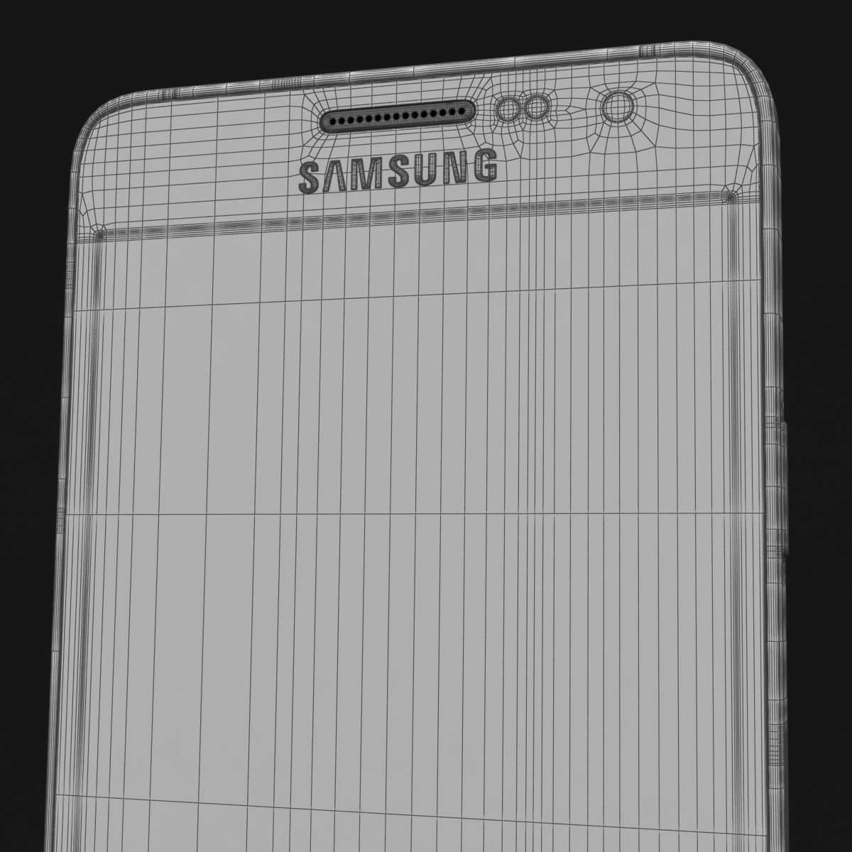 Samsung Galaxy A3 and A3 Duos Black 3D model_39