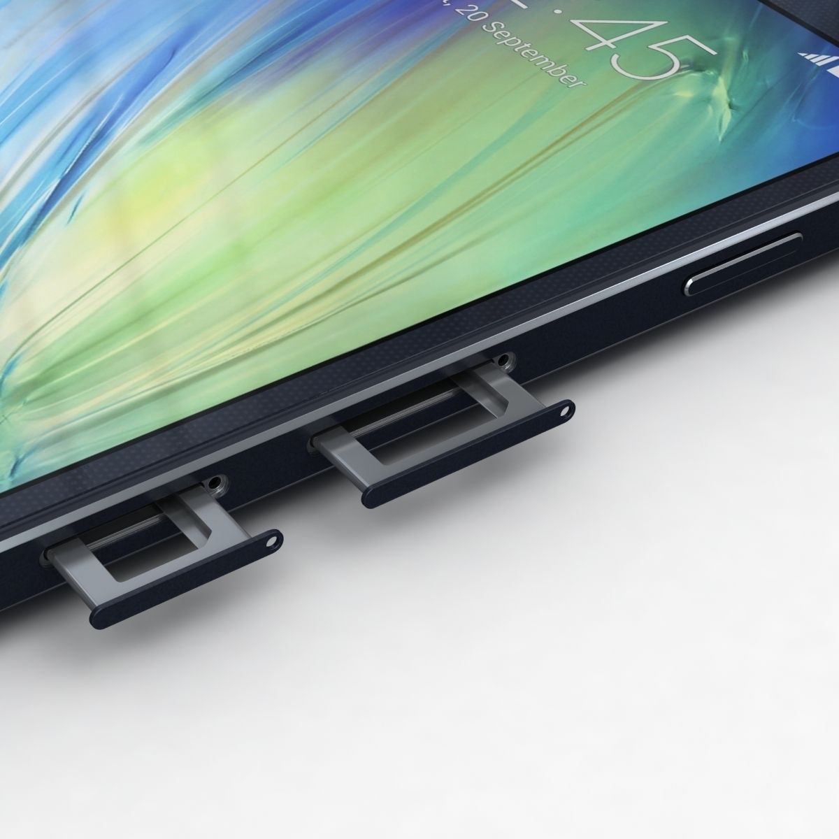 Samsung Galaxy A3 and A3 Duos Black 3D model_10