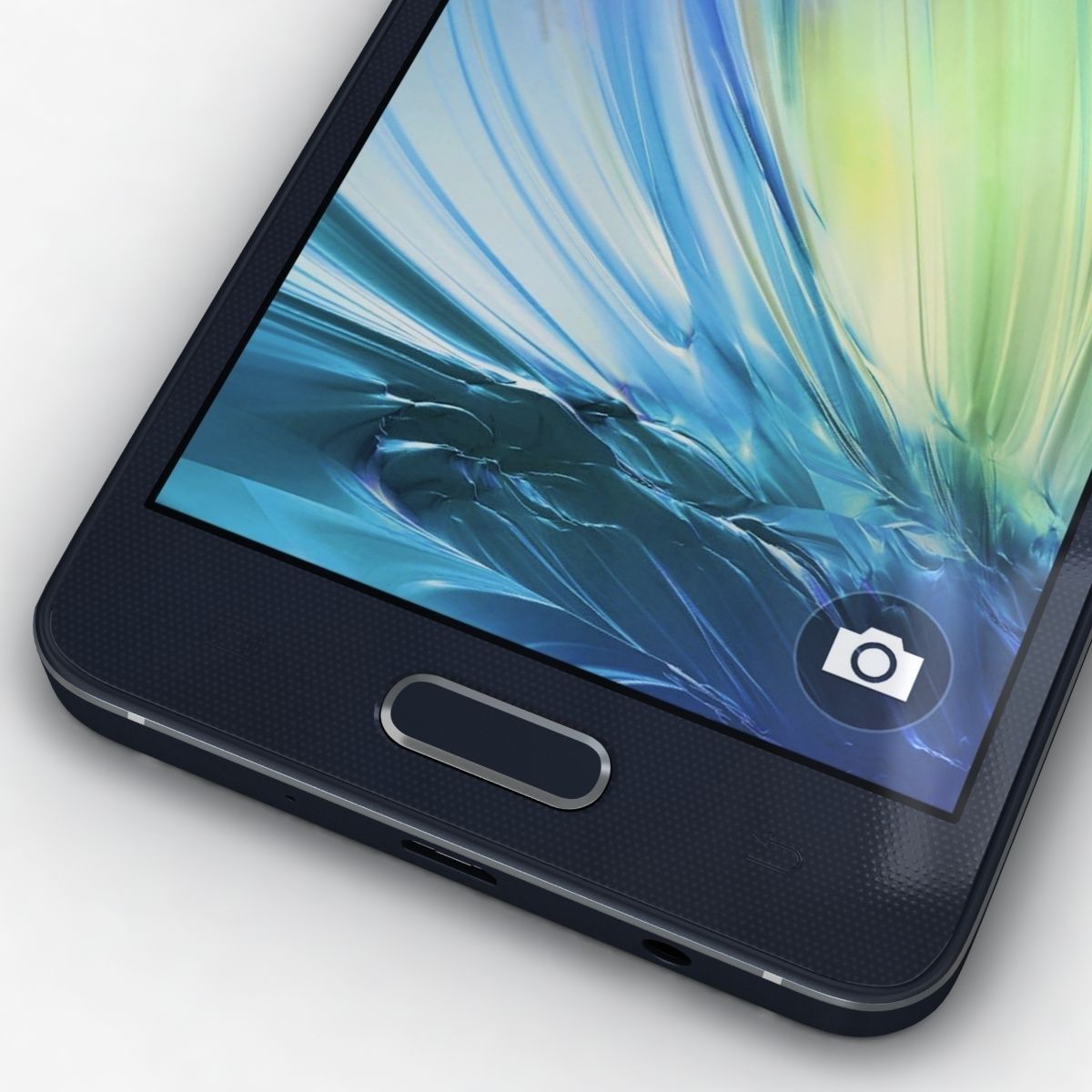Samsung Galaxy A3 and A3 Duos Black 3D model_7