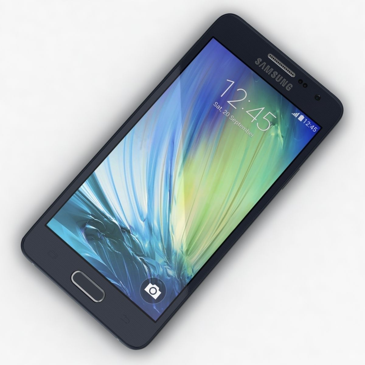 Samsung Galaxy A3 and A3 Duos Black 3D model_5