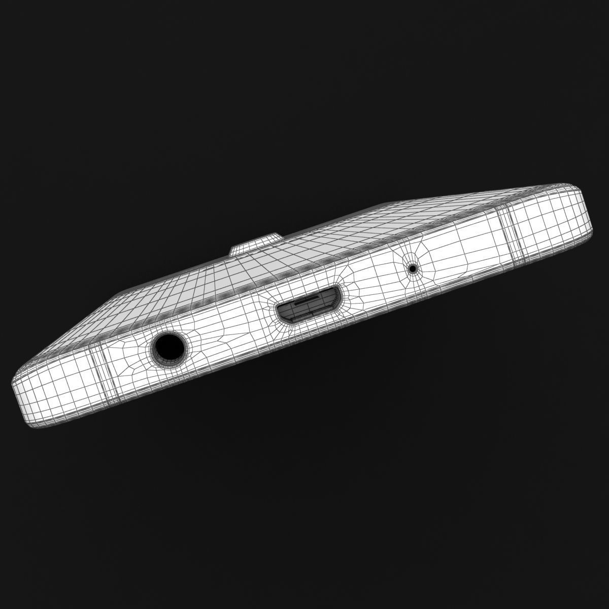 Samsung Galaxy A3 and A3 Duos Black 3D model_35