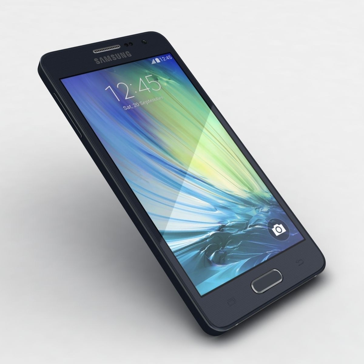 Samsung Galaxy A3 and A3 Duos Black 3D model_18