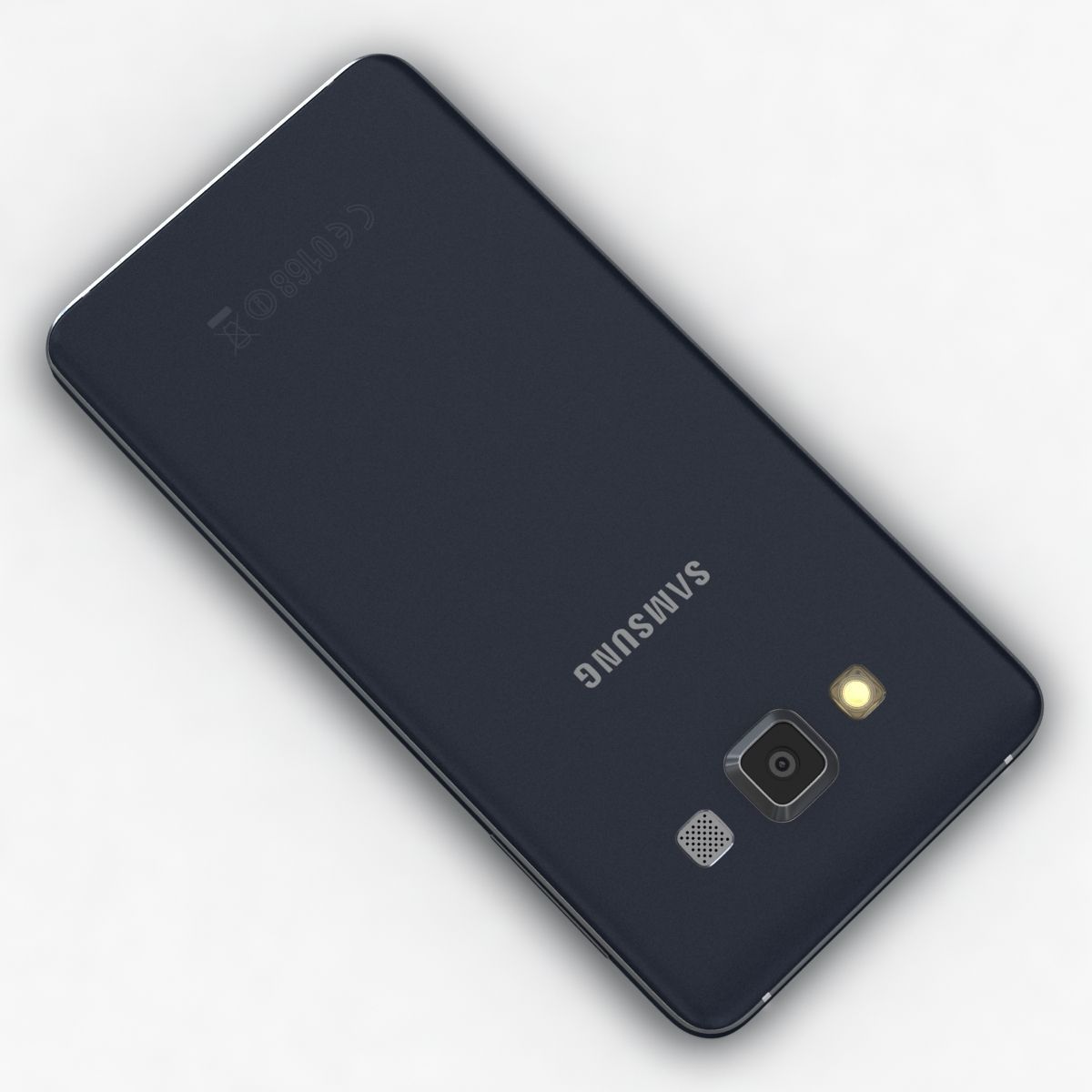 Samsung Galaxy A3 and A3 Duos Black 3D model_12