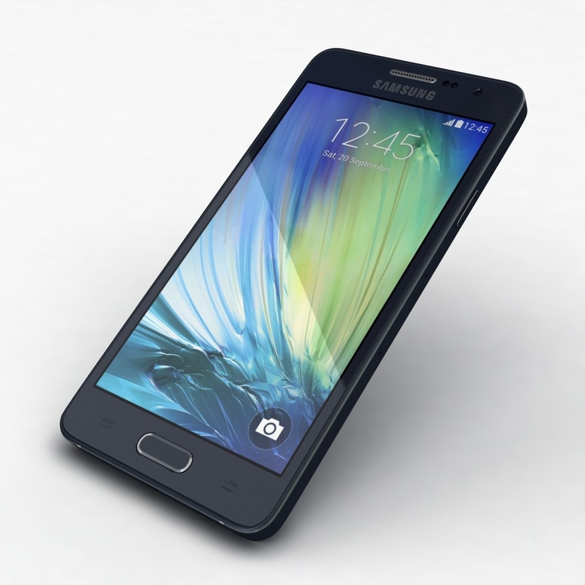 Samsung Galaxy A3 and A3 Duos Black 3D model_19