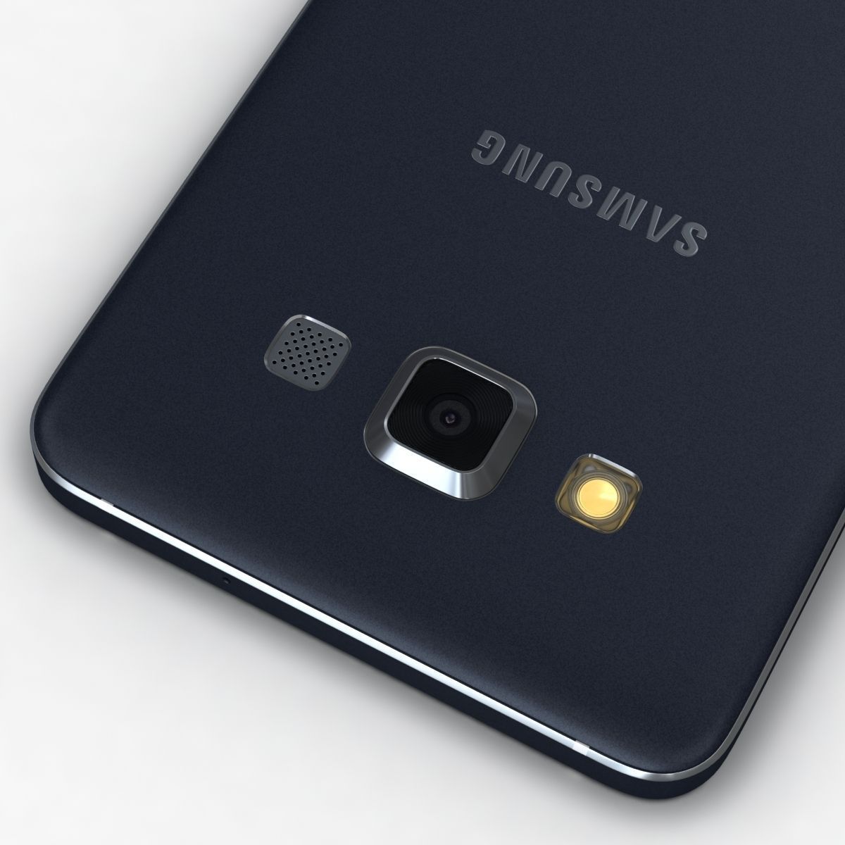 Samsung Galaxy A3 and A3 Duos Black 3D model_13