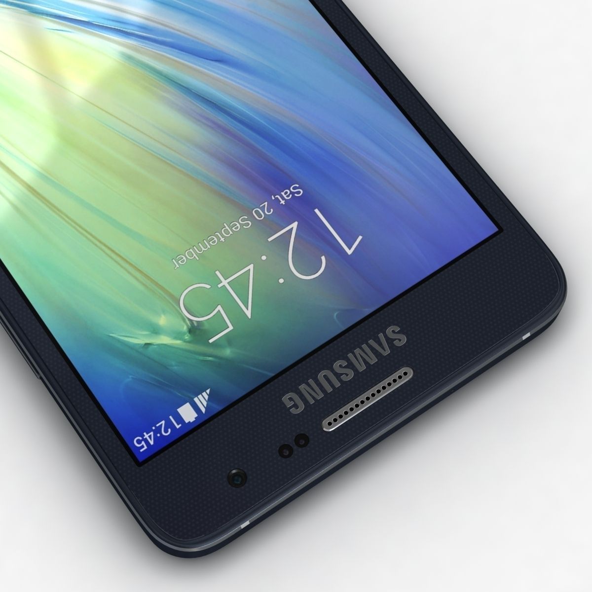 Samsung Galaxy A3 and A3 Duos Black 3D model_8