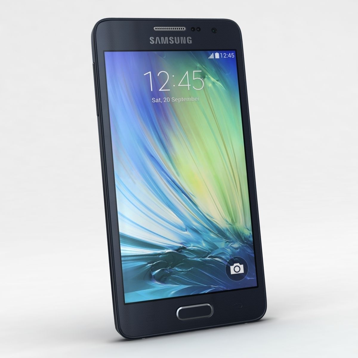 Samsung Galaxy A3 and A3 Duos Black 3D model_2