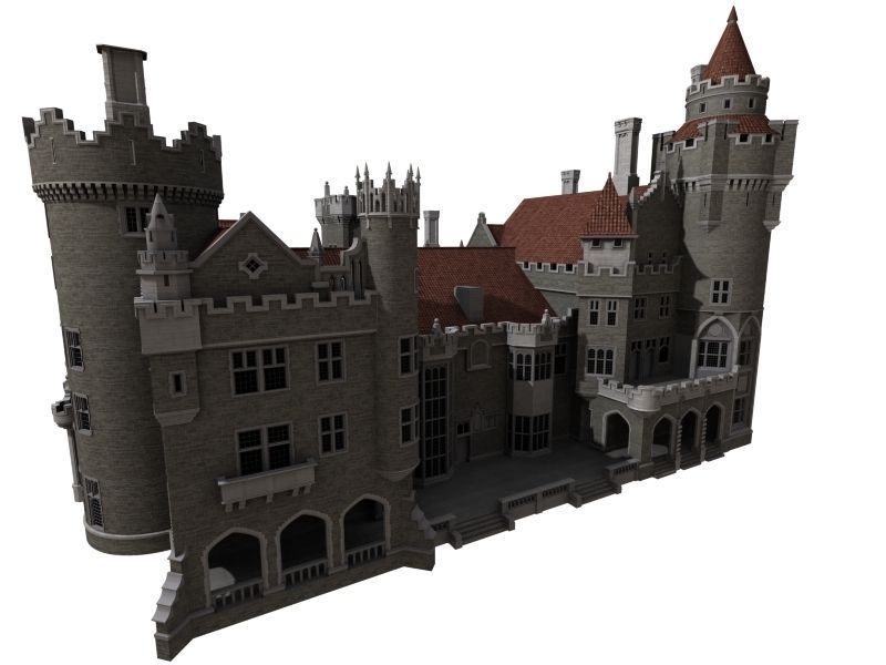 Casa Loma 3D model_5
