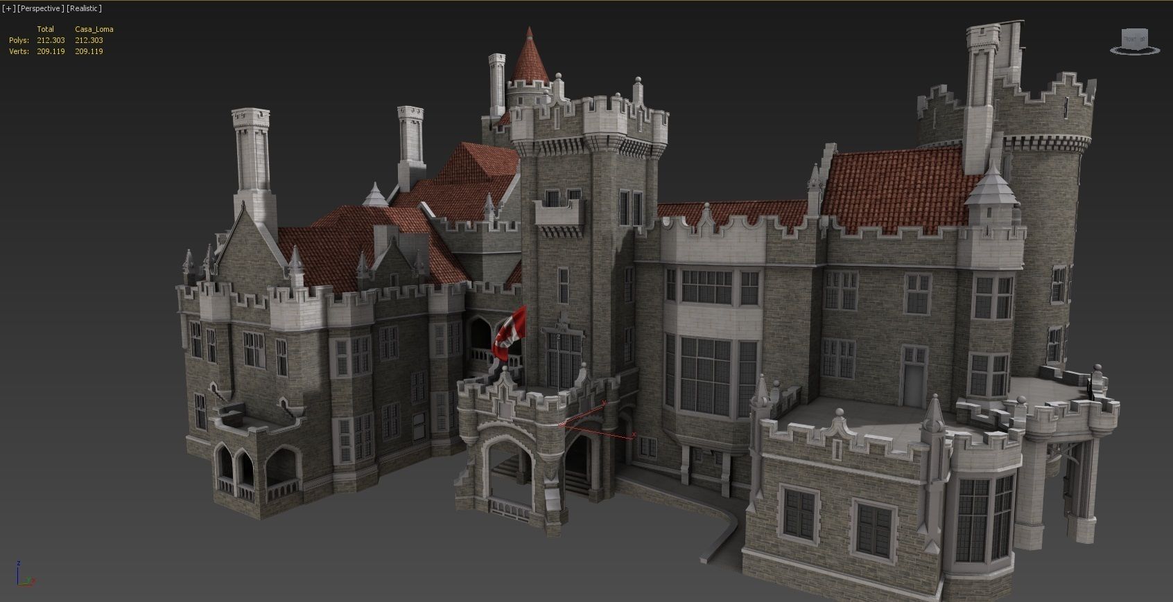 Casa Loma 3D model_1