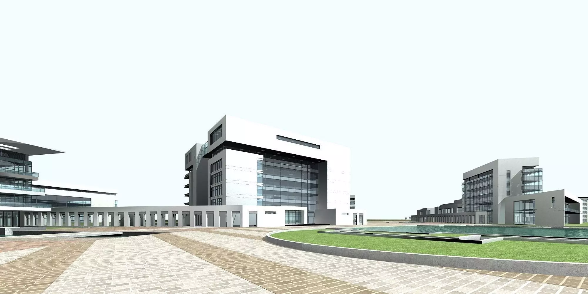 School Building 3D model_0