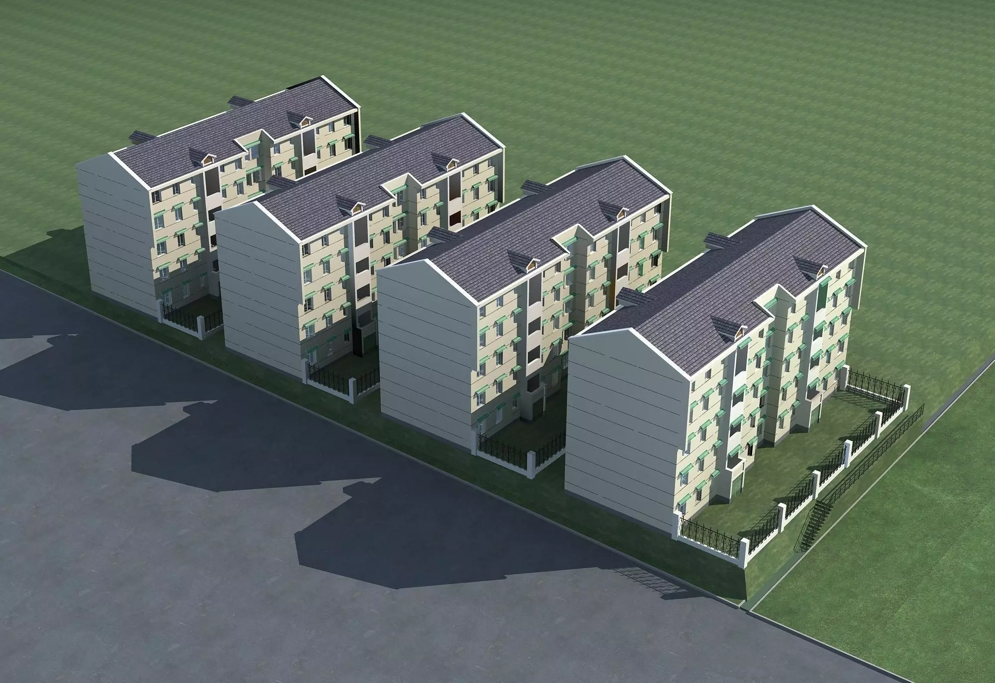 Multi Residential 3D model_0