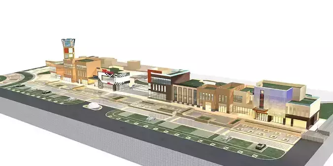 Commercial Building 3D model