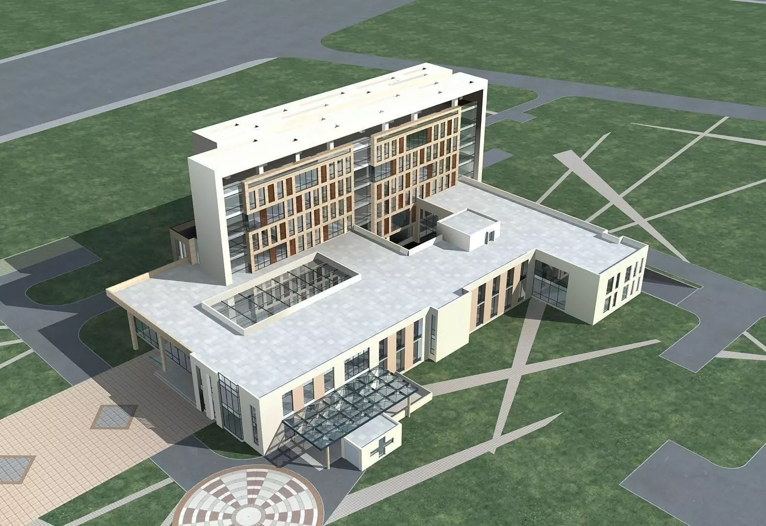 Hospital Building 3D model