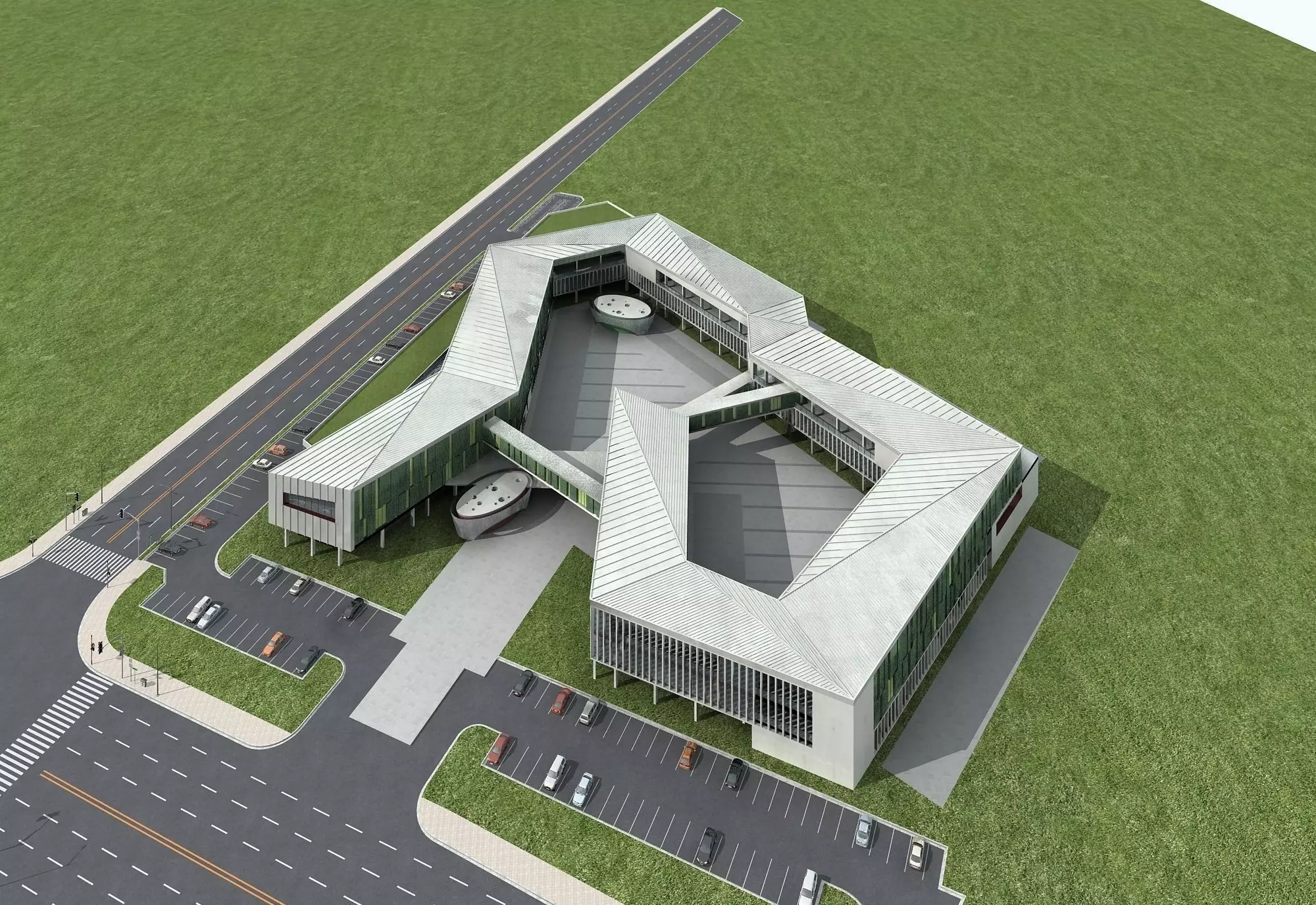 School Building 3D model_0