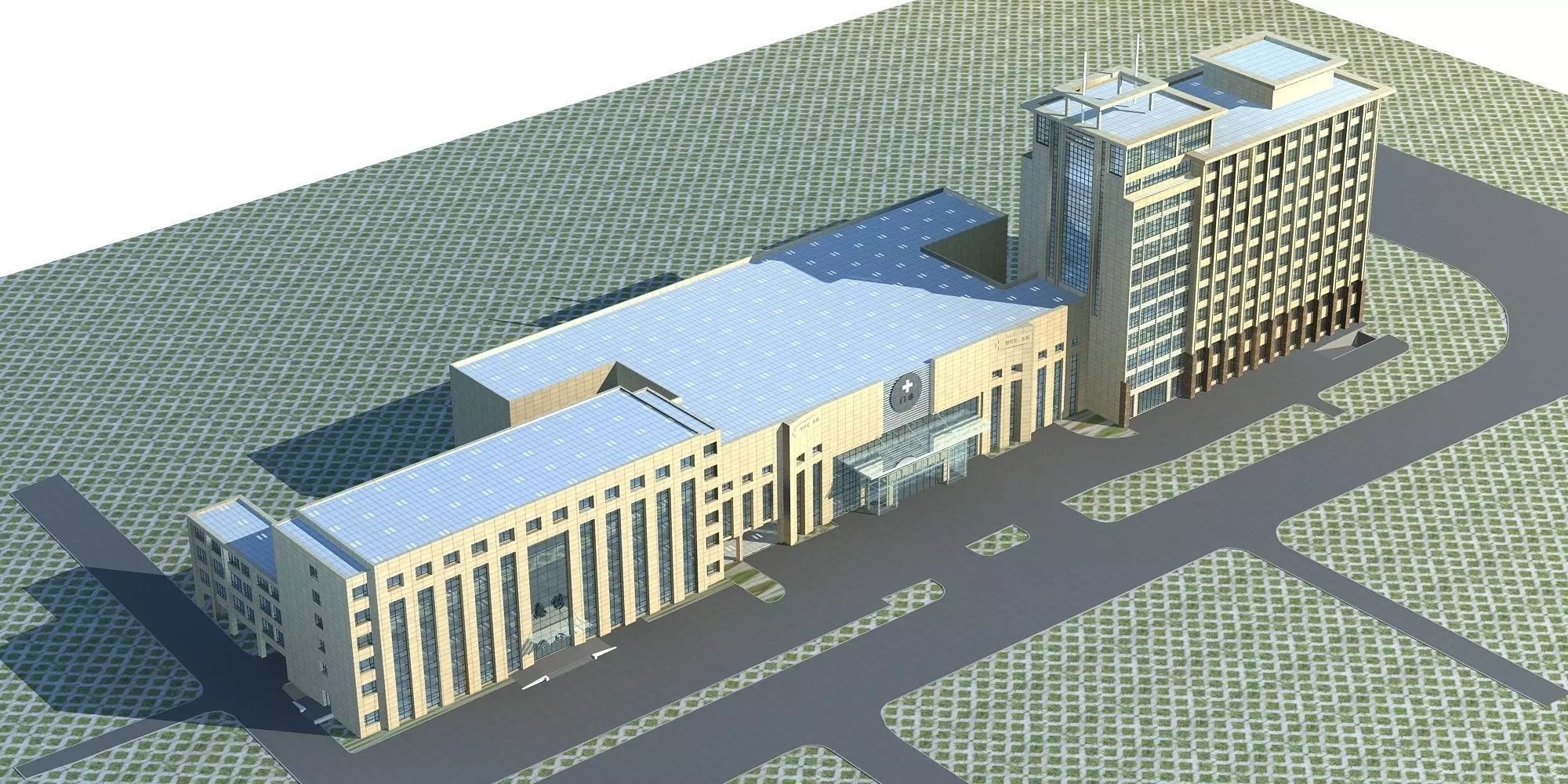 Hospital Building 3D model