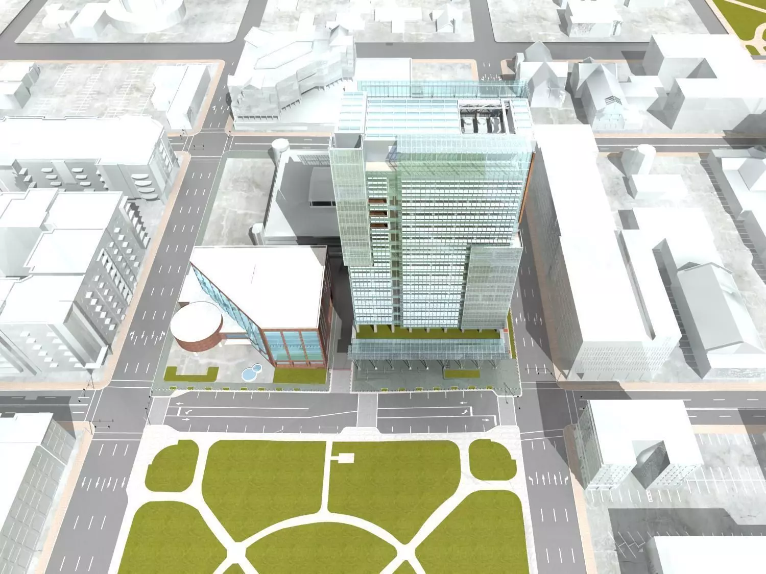 Commercial Building 3D model_0