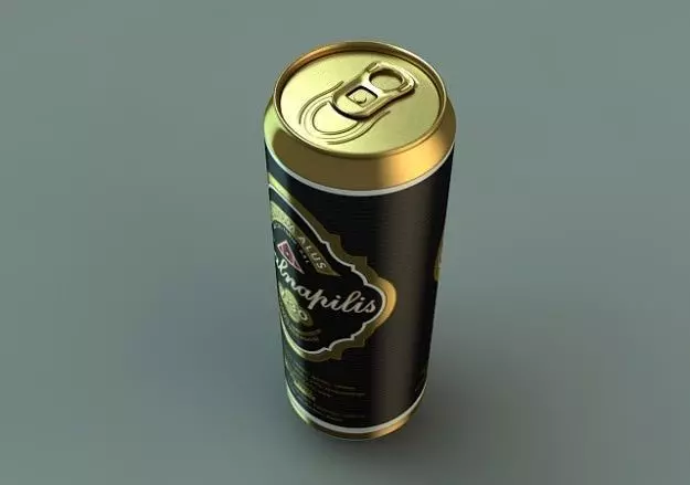 BeerCan 02 3D model_0