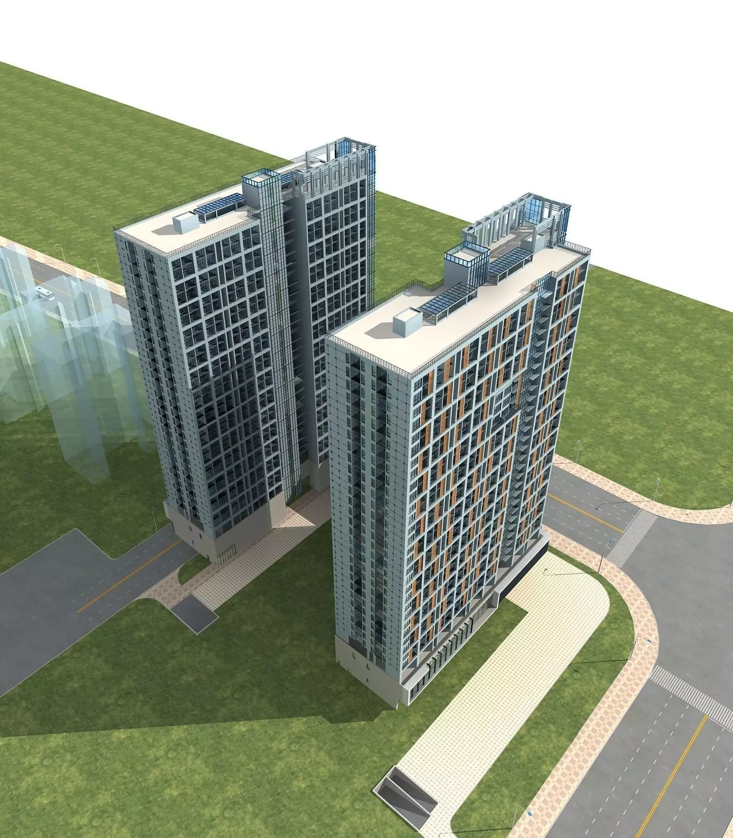 Office Building 3D model_0