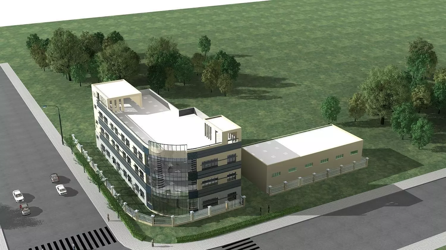 Office Building 3D model_0