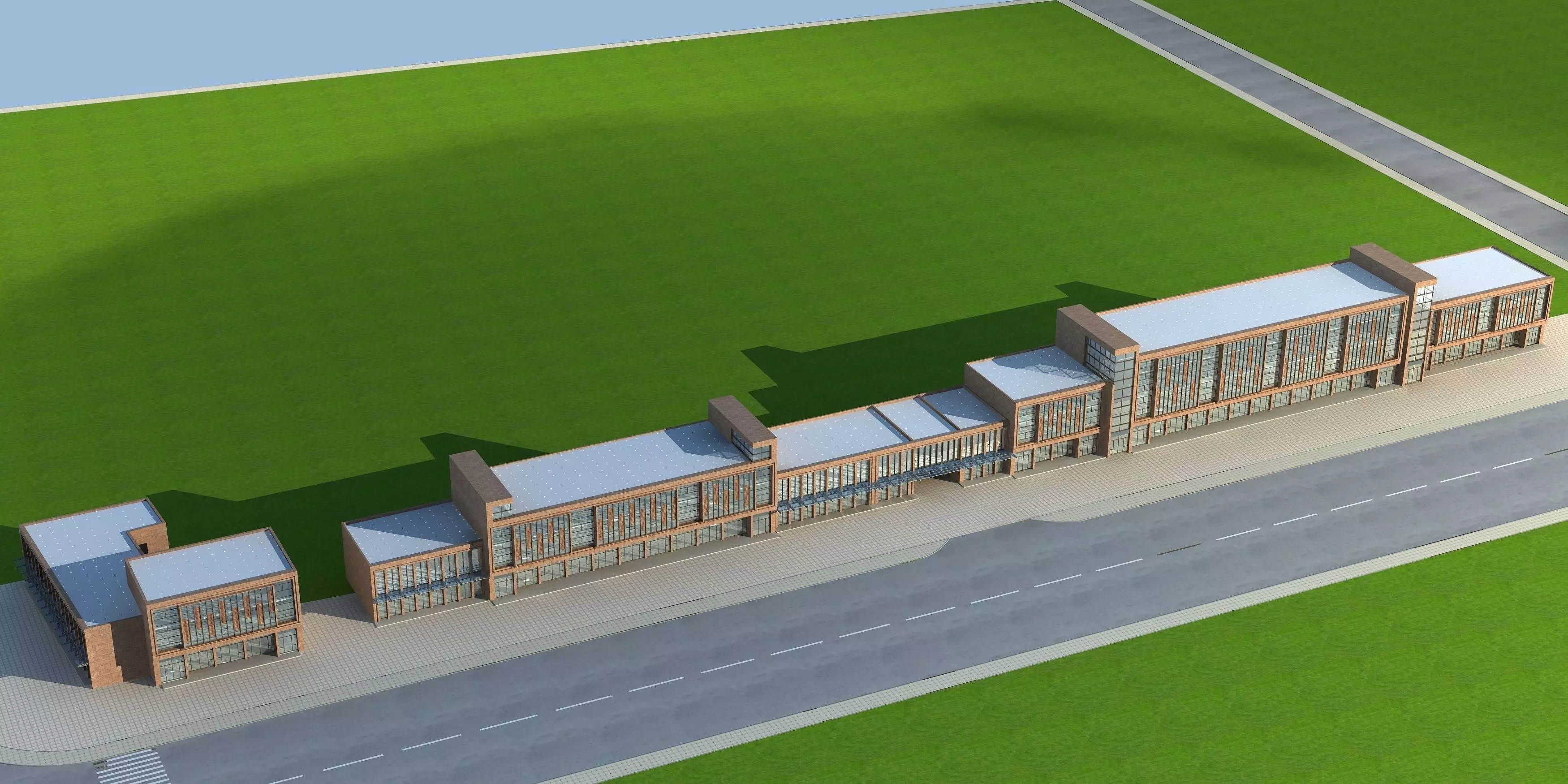 School Building 3D model_0