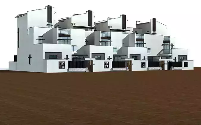 Villa modern apartment building