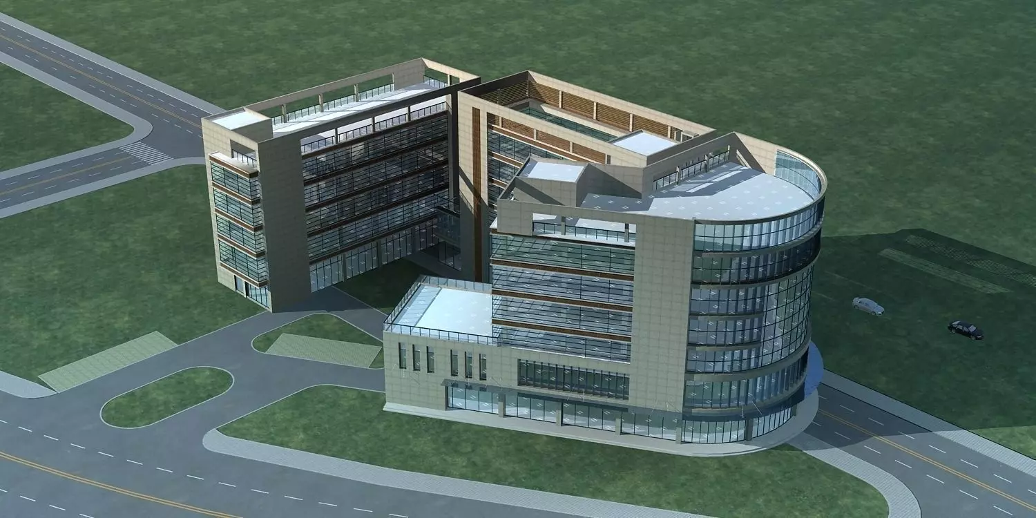Office Building 3D model_0