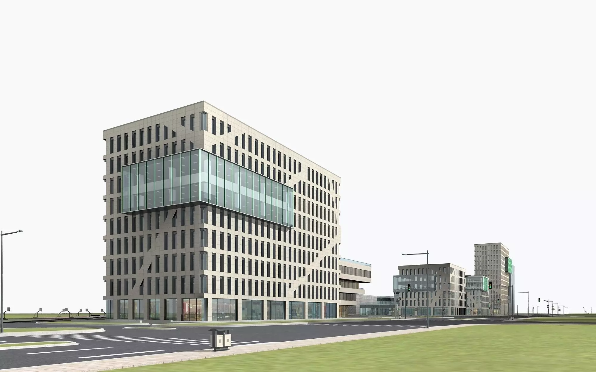 Office Building 3D model | CGTrader