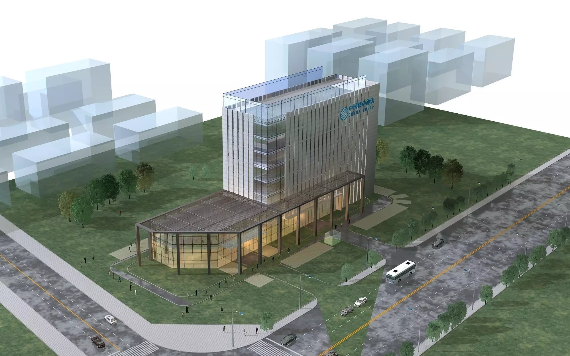 Office Building 3D model_0