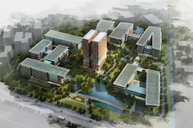 Office Building 3D model