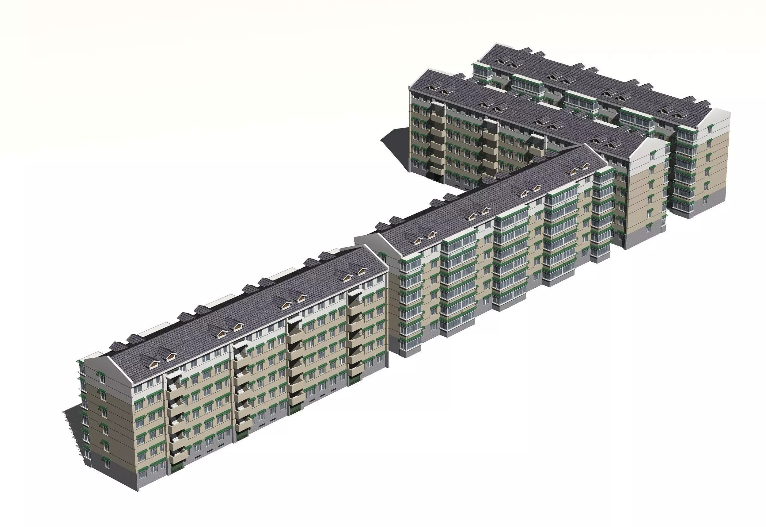 Multi Residential 3D model_0
