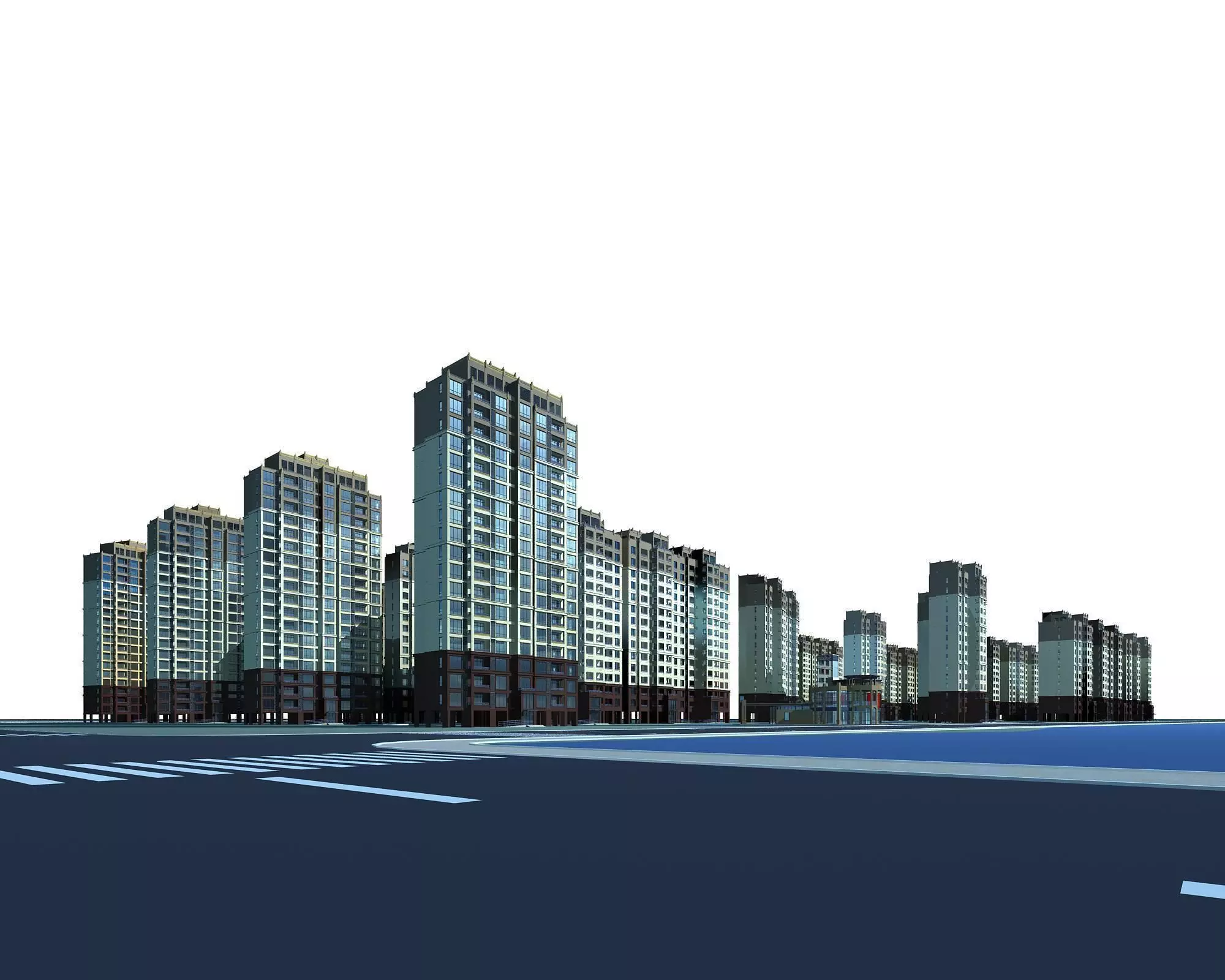 High-Rise Residential 3D model