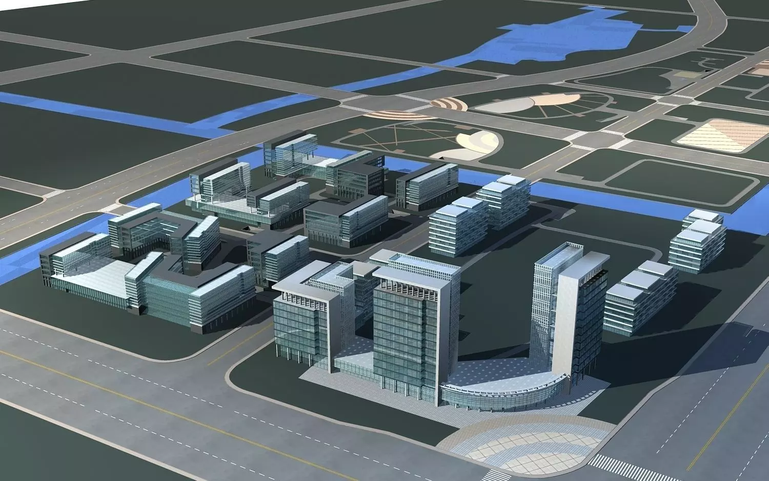 Office Building 3D model_0