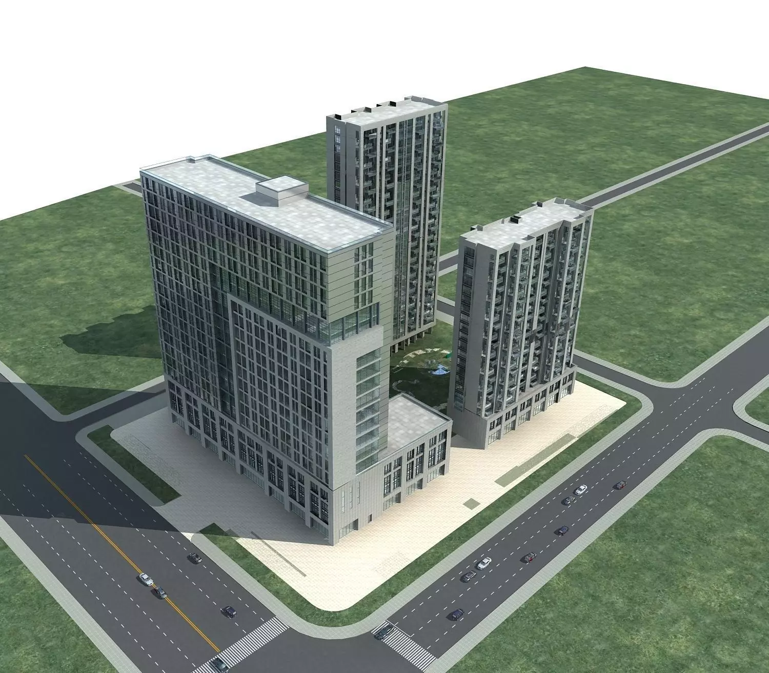 Office Building 3D model_0