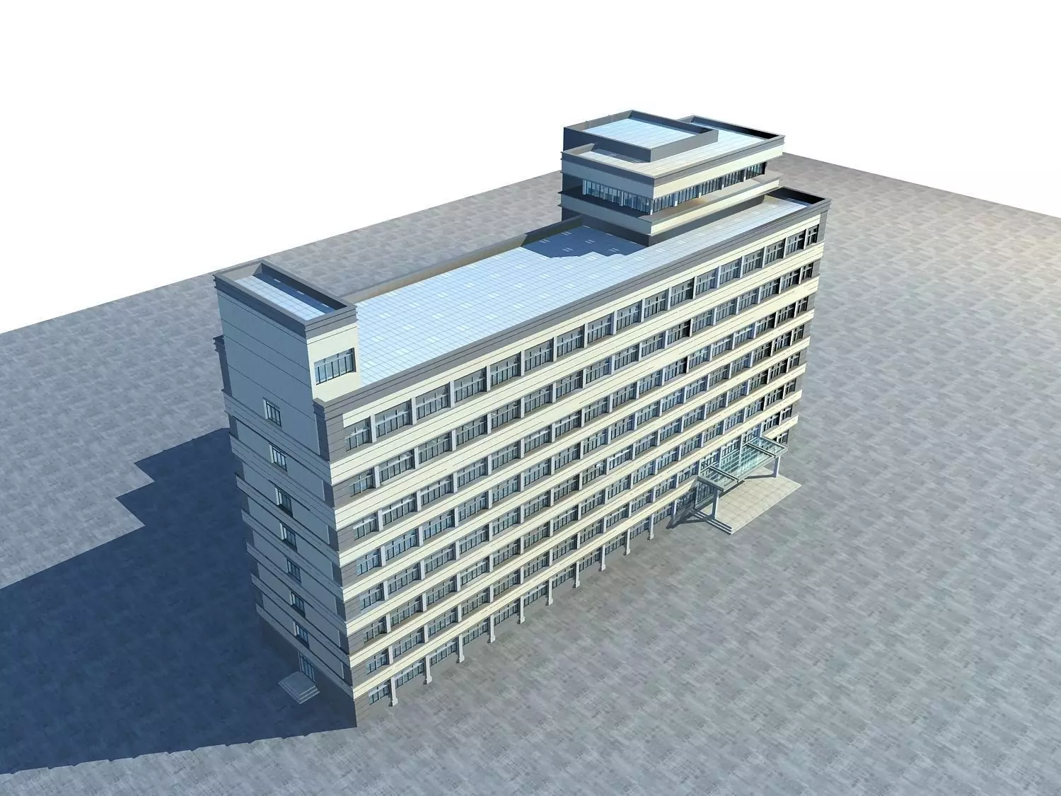 Office Building 3D model_0