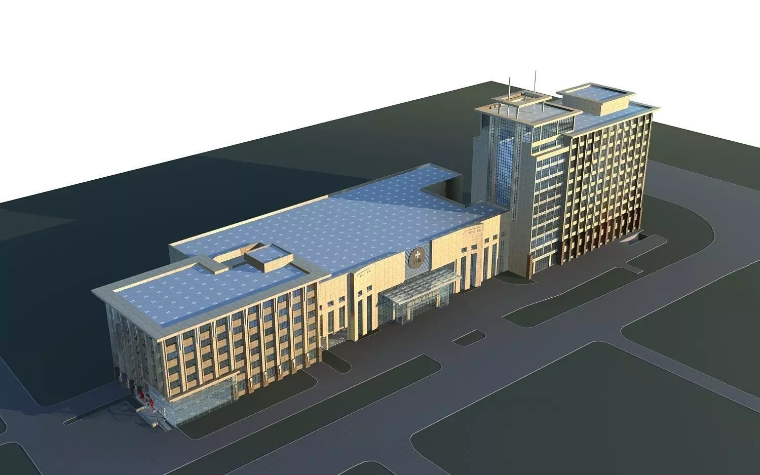 Hospital Building 3D model