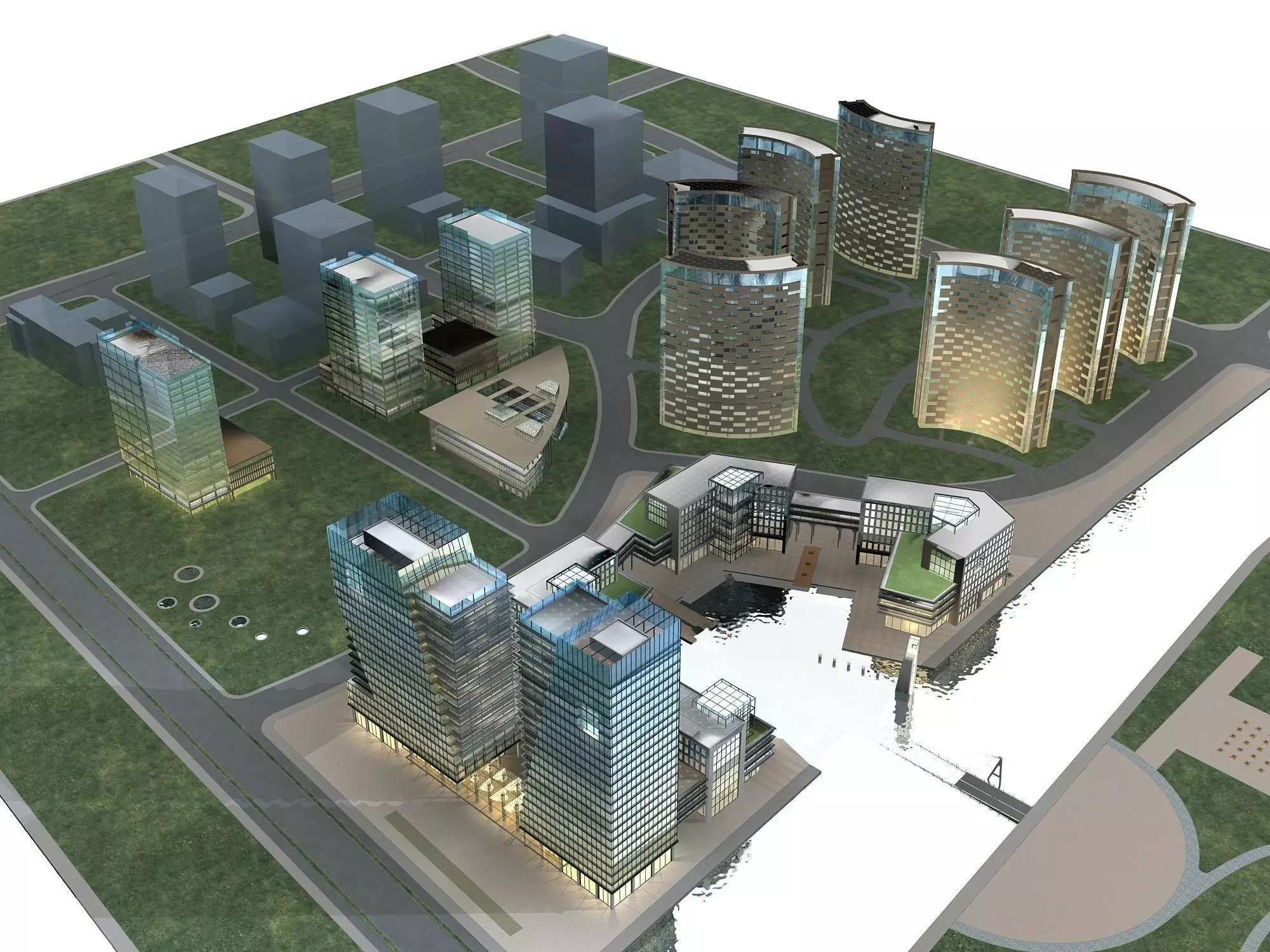 Office Building 3D model_0