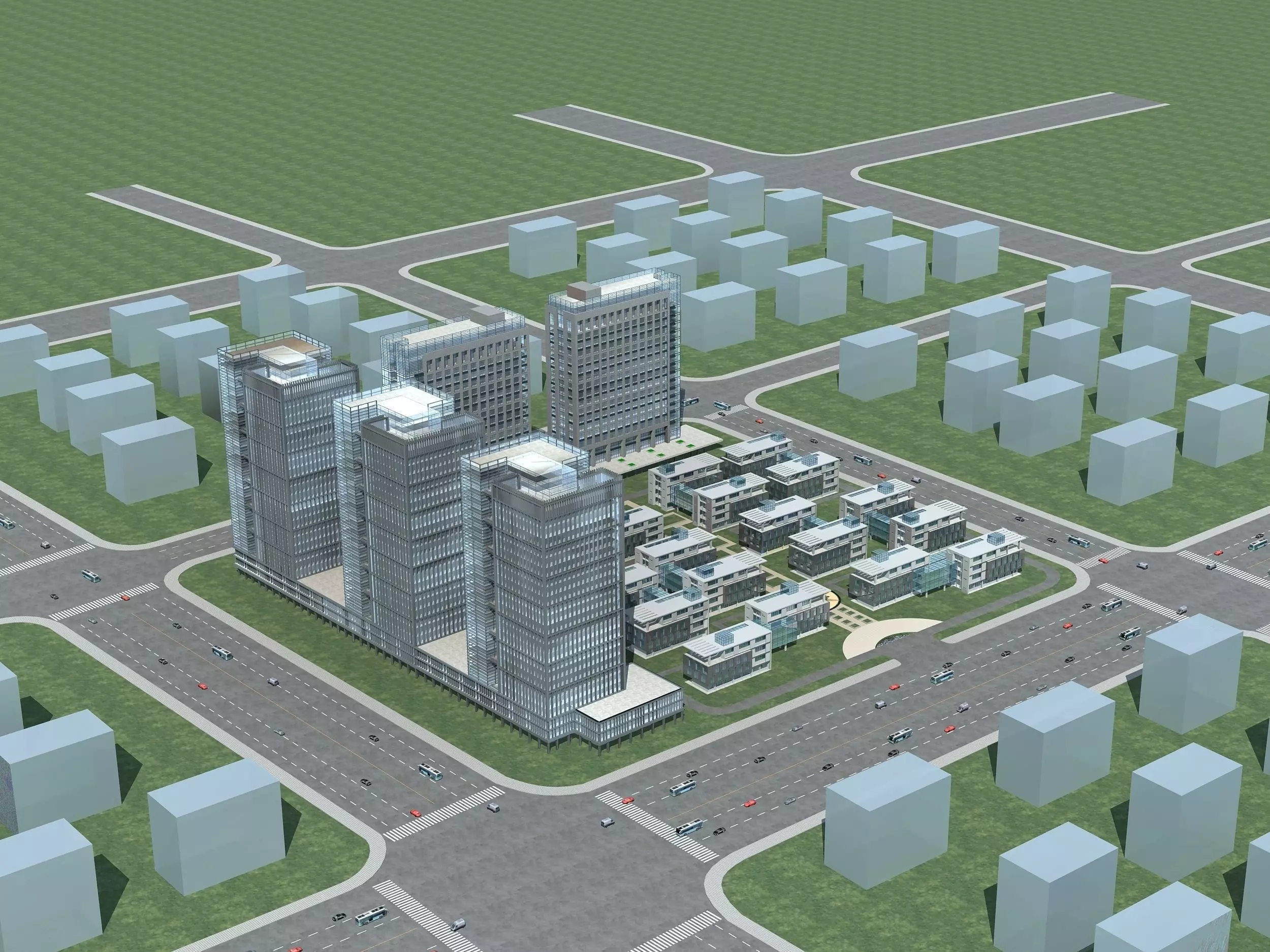 Office Building 3D model_0