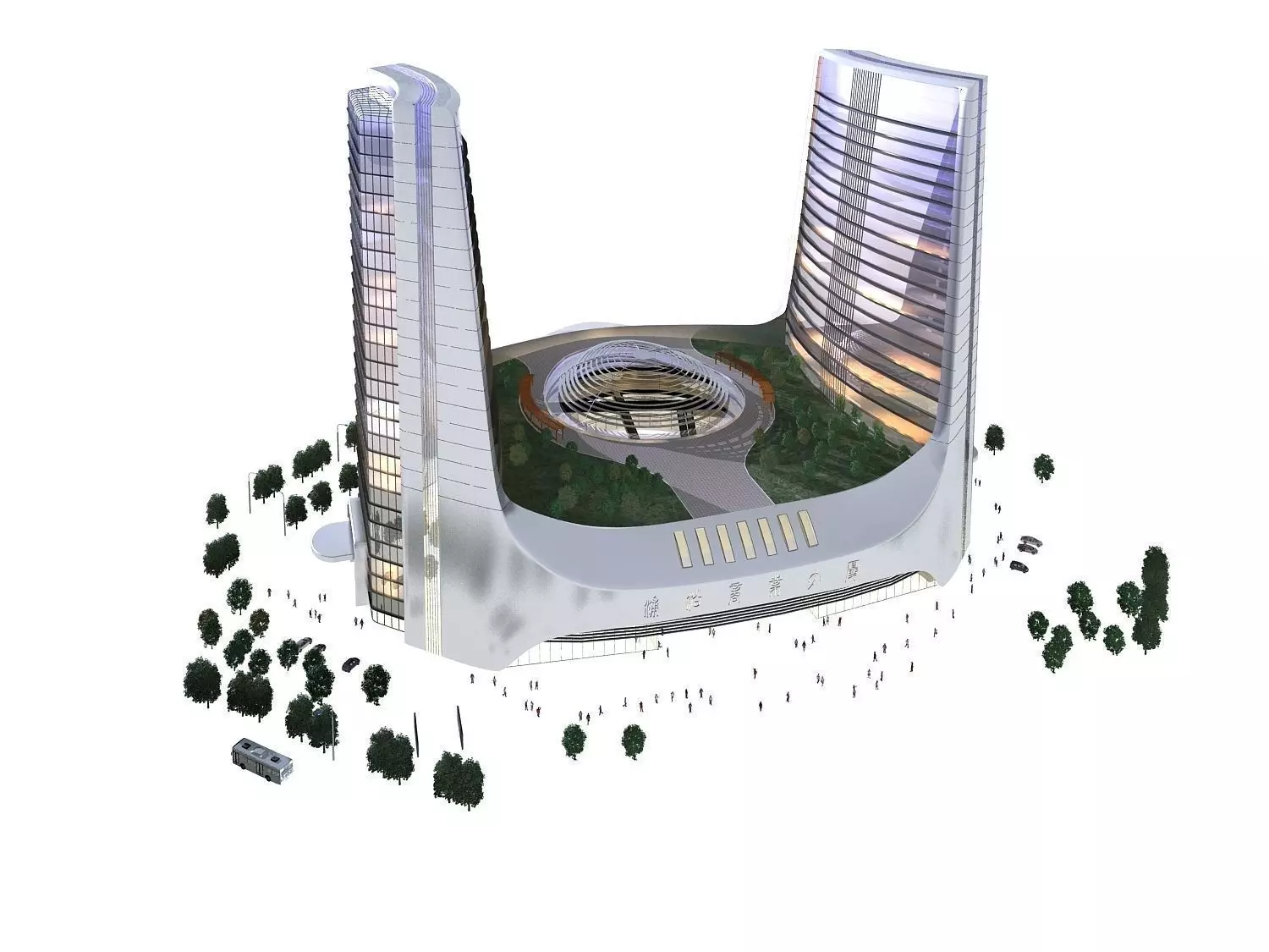 Office Building 3D model_0