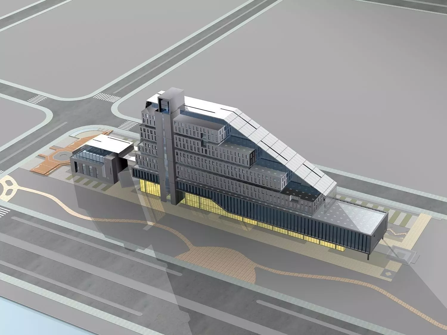 Office Building 3D model_0