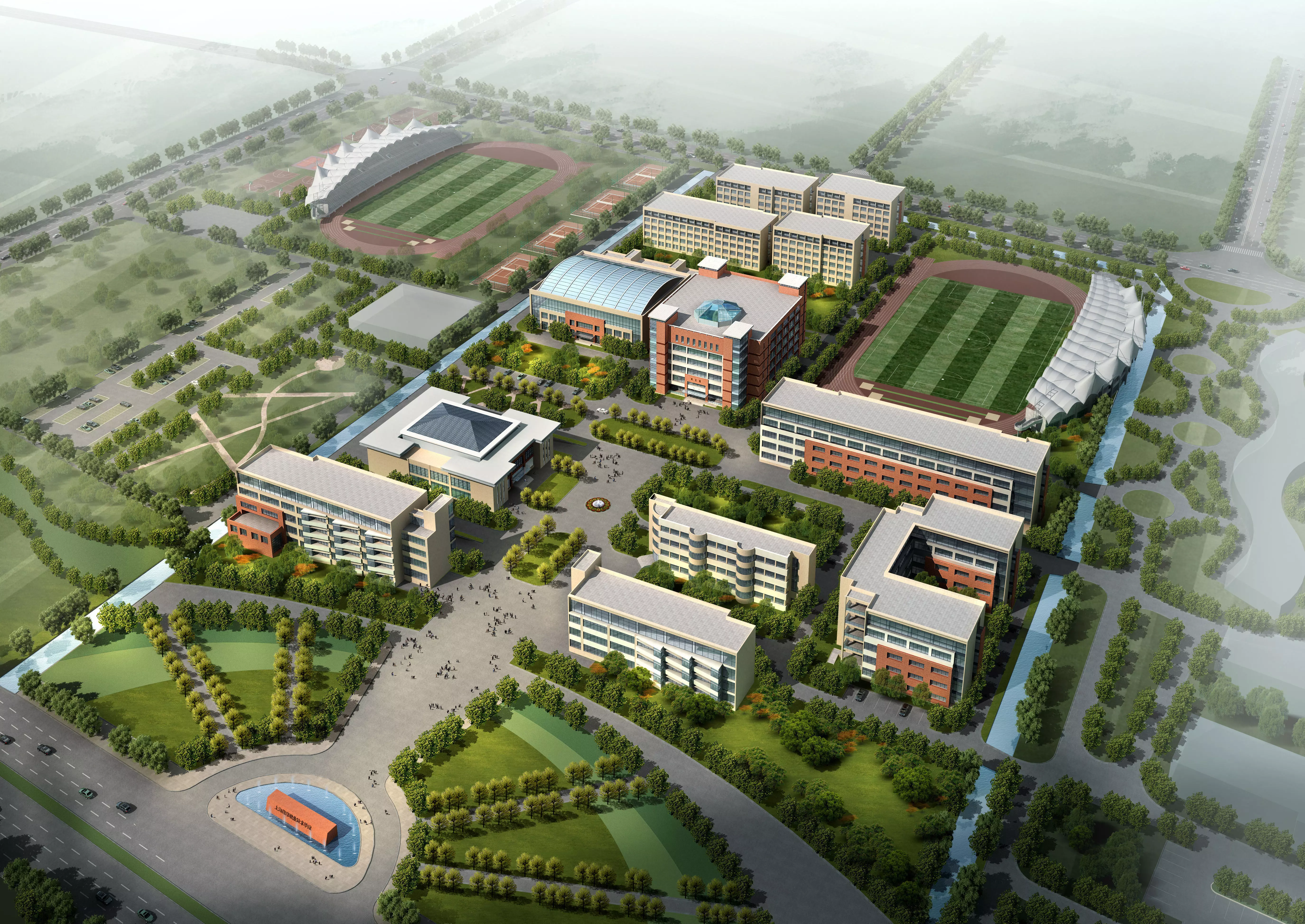 School Building 3D model_0