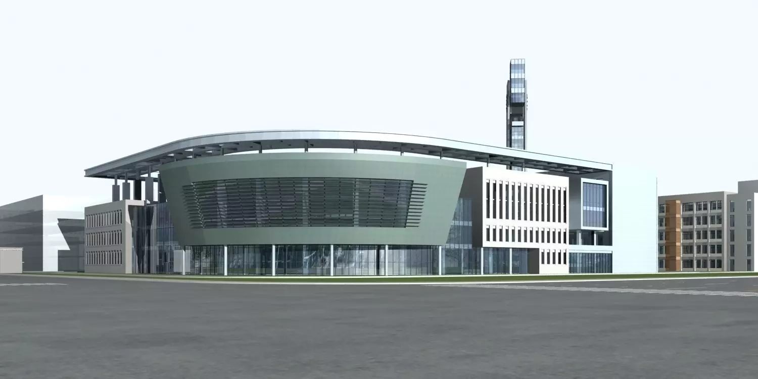 Office Building 3D model_0