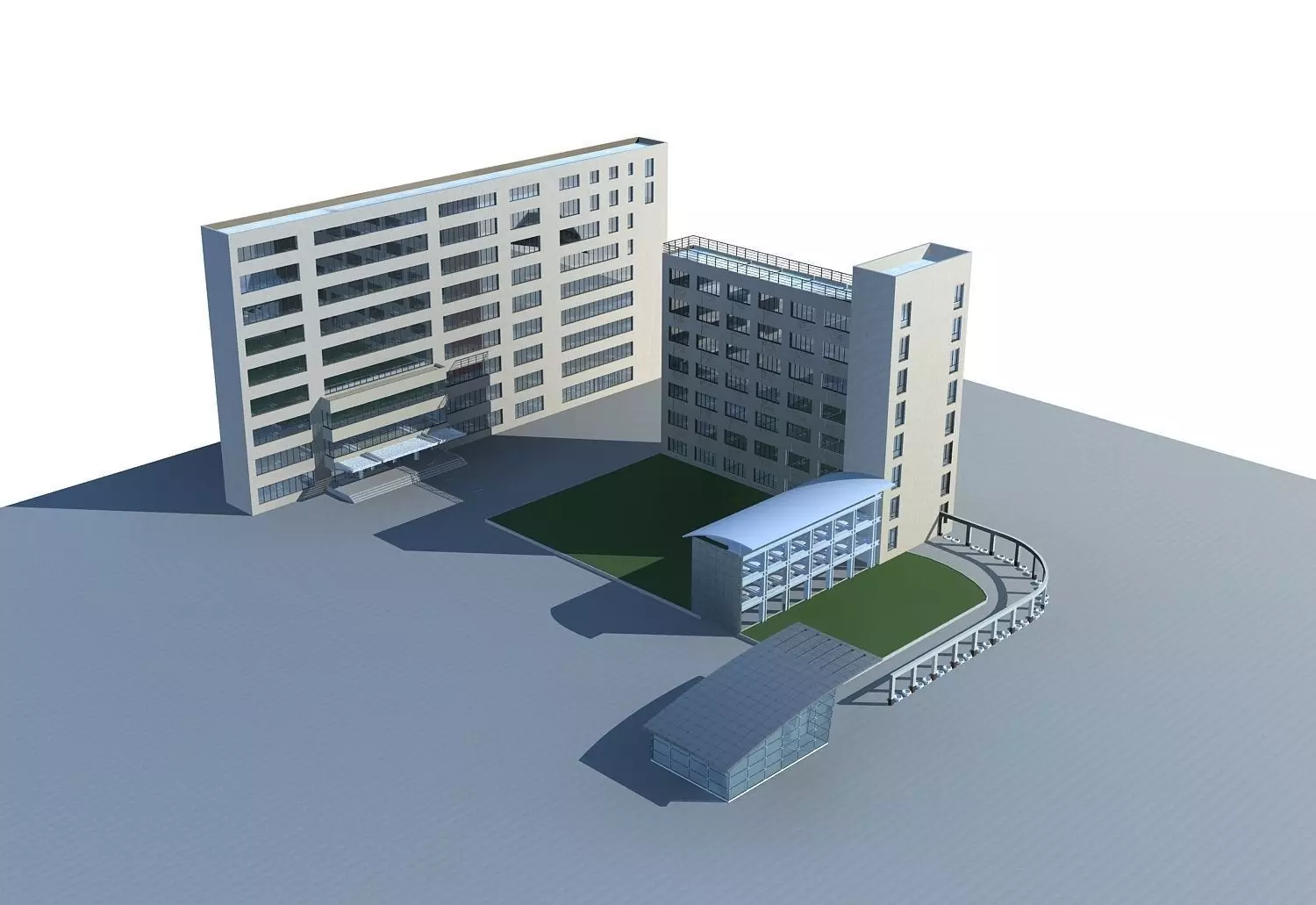 Office Building 3D model_0