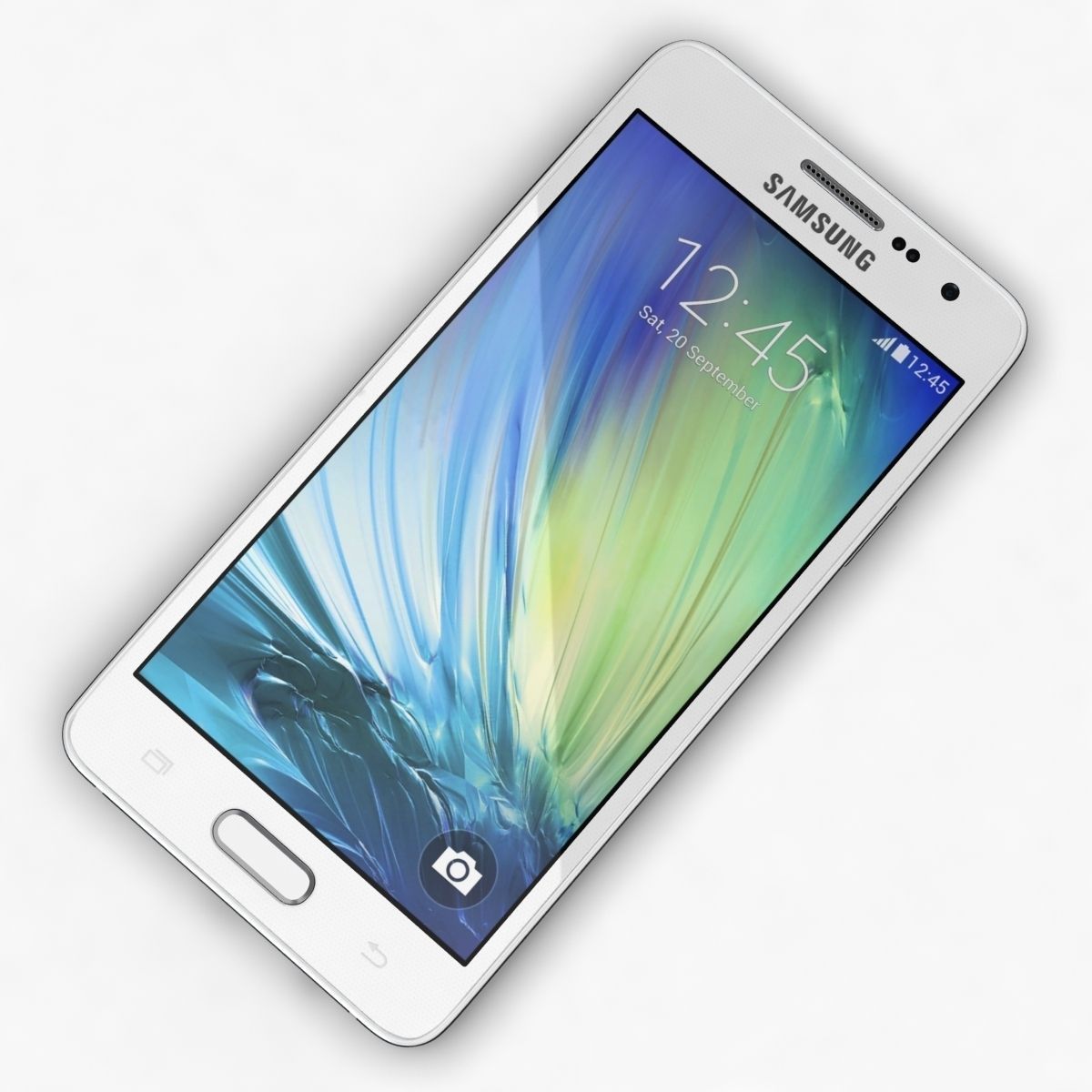 Samsung Galaxy A3 and A3 Duos White 3D model_5